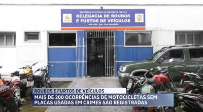 Mais de 200 ocorrências de motos sem placas usadas em crimes foram registradas em SL