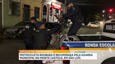 Guarda Civil recupera motocicleta com registro de roubo no Monte Castelo