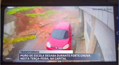 Muro desaba no Monte Castelo após fortes chuvas que atingiram São Luís