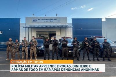 Operação combate tráfico de drogas em Timon, no interior do MA