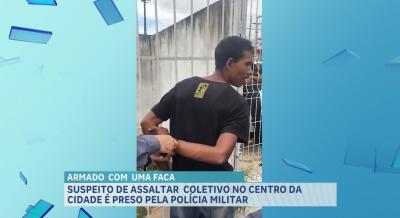 Preso suspeito de assalto a ônibus no Centro de São Luís