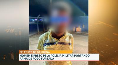 PM conduz homem por porte ilegal de arma de fogo em posto de gasolina na Vila Maranhão