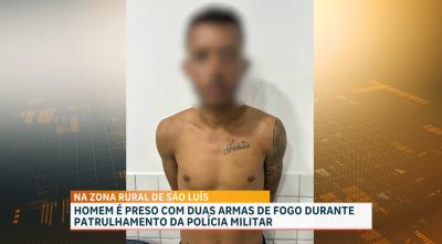 Preso suspeito de posse irregular de arma de fogo na zona rural de São Luís