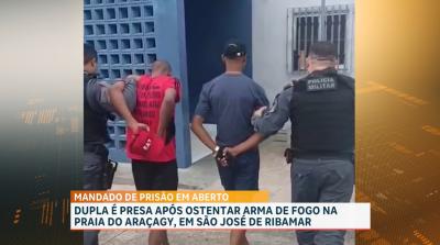 PM conduz suspeitos de ostentar arma de fogo e consumir drogas na Praia do Araçagy