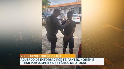 PM conduz suspeito de tráfico de drogas e porte irregular de arma na Cidade Operária