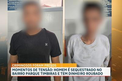 PM conduz suspeitos de sequestrar homem no Parque Timbira, em São Luís