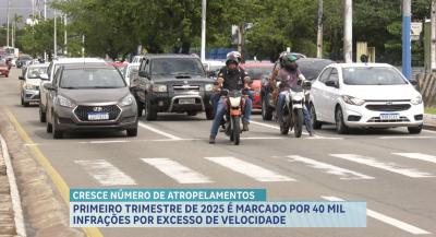 Falta de atenção e excesso de velocidade são as principais causas de sinistros de trânsito