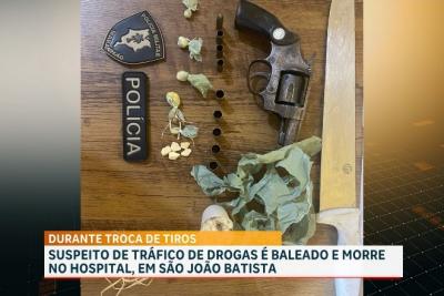 Suspeito de tráfico de drogas morre em confronto com a polícia em São João Batista