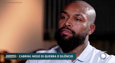 Nego Di fala sobre condenação por estelionato em entrevista com Cabrini