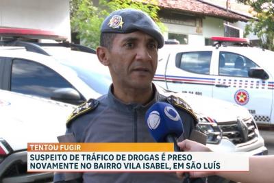 Jovem é conduzido pela 2ª vez em menos de duas semanas por tráfico de drogas