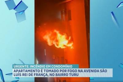 Incêndio atinge apartamento no Turu na madrugada desta sexta-feira (20)