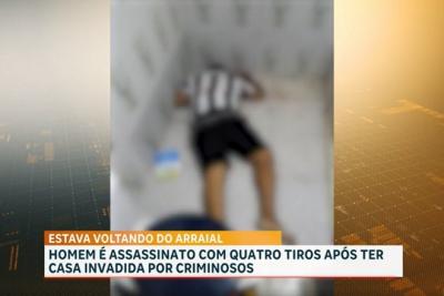 Homem é executado dentro de casa após retornar de arraial em Rosário
