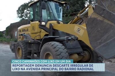 Descarte irregular de lixo no Radional mobiliza limpeza em São Luís