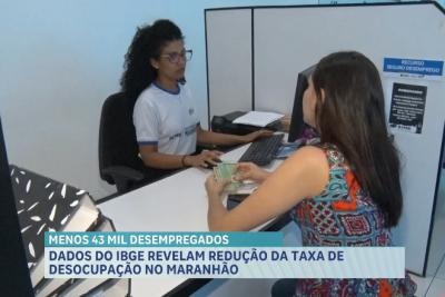 Maranhão registra maior queda na taxa de desemprego desde 2014, aponta IBGE
