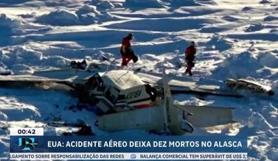 Equipes encontram avião que desapareceu no Alasca com dez pessoas