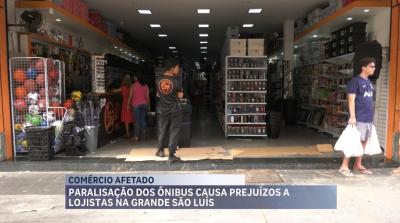 Greve dos rodoviários prejudica movimento no comércio de São Luís
