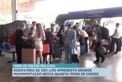 Rodoviária de São Luís apresenta grande movimentação nesta quarta-feira de cinzas