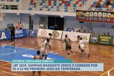 LBF 2025: Sampaio Basquete vence o Cerrado por 92 a 52 no primeiro jogo da temporada