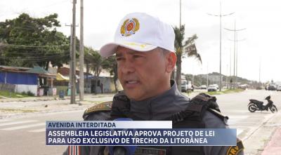 MP interdita Avenida Litorânea para fins esportivos