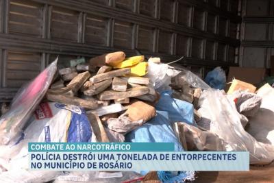 1 tonelada de entorpecentes será destruída no município de Rosário