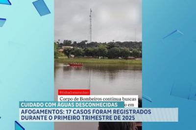 17 casos de afogamento foram registrados durante o primeiro trimestre de 2025