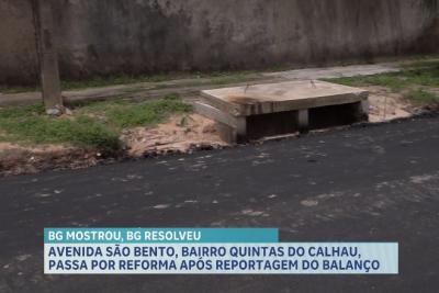 Obras de drenagem solucionam problema no bairro Quintas do Calhau