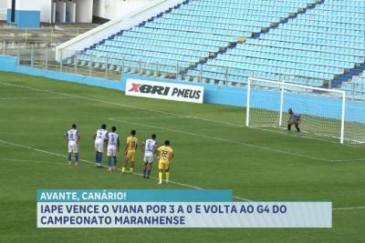 IAPE vence o Viana por 3 a 0 e volta ao G4 do Campeonato Maranhense