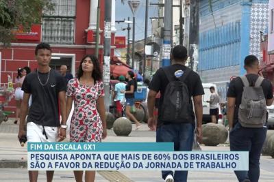 Pesquisa aponta que mais de 60% dos brasileiros são a favor da redução da jornada de trabalho