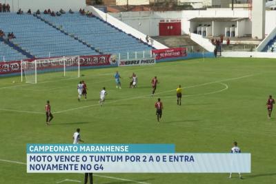 Moto Club vence o Tuntum e volta ao G4 do Maranhense