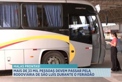 Mais de 33 mil pessoas devem passar pelo Terminal Rodoviário de São Luís durante o feriado
