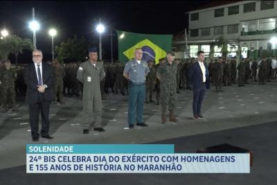 24º BIS celebra dia do exército com homenagens e 185 anos de história no Maranhão