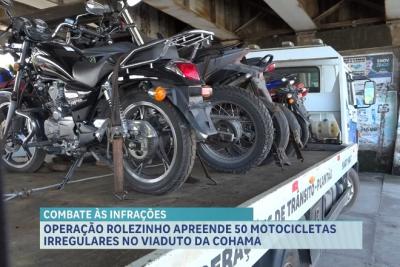 Dezenas de motocicletas são apreendidas em operação na Cohama, em São Luís