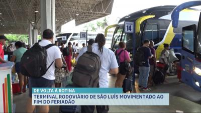 Terminal Rodoviário registra intenso fluxo de passageiros no último dia de folga prolongada