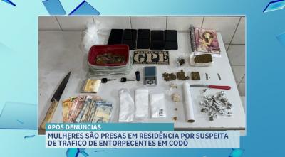 Mulheres são conduzidas por suspeita de tráfico de drogas em Codó, no MA