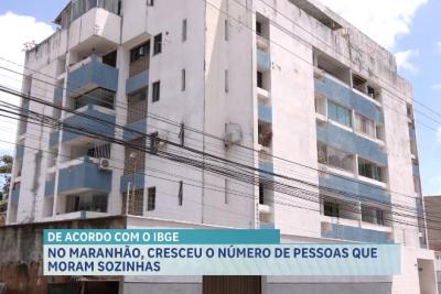 Maranhão registra aumento no número de pessoas que moram sozinhas, aponta IBGE