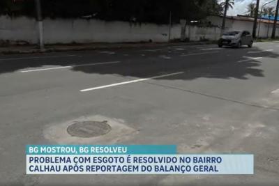 Problema de esgoto no bairro Calhau é resolvido após denúncia