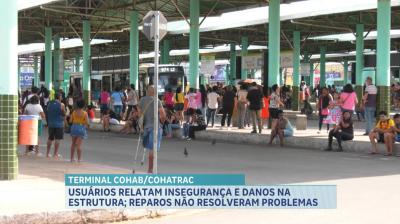 Usuários reclamam de problemas de infraestrutura no Terminal de Integração Cohab/Cohatrac