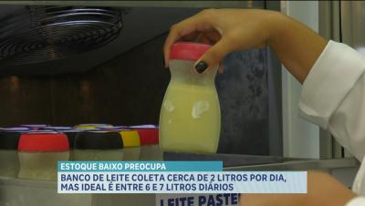 Banco de leite enfrenta baixa no estoque com coleta diária de apenas 2 litros por dia