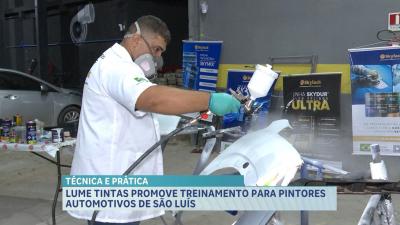 Lume Tintas promove treinamento para pintores automotivo, em São Luís