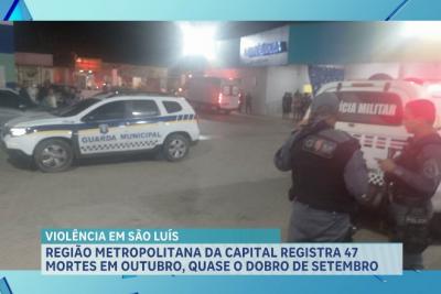 Dados da SSP-MA revelam 47 mortes violentas registradas durante o mês de outubro, na Grande Ilha