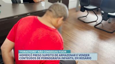 Suspeito de vender conteúdos de pornografia infantil é preso em Rosário
