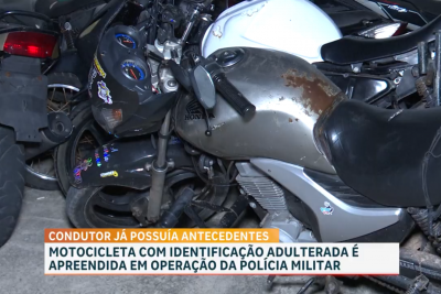 Polícia Militar apreende motocicleta com sinais de adulteração no Cohatrac