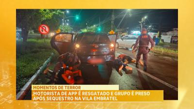 Motorista de app é resgatado e grupo é preso após sequestro na Vila Embratel