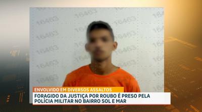 Foragido da Justiça por roubos é preso pela Polícia Militar em São Luís