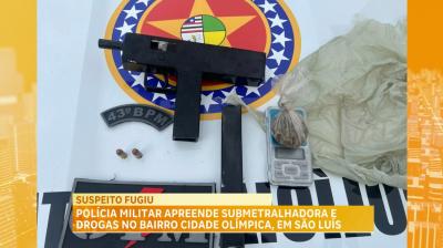 PM apreende submetralhadora no bairro Cidade Olímpica 