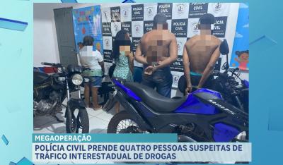 Polícia Civil prende 4 pessoas suspeitas de tráfico interestadual de drogas