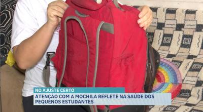 Escolha de mochilas escolares acende alerta para a saúde de crianças e adolescentes
