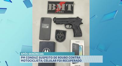 PM conduz suspeito de tentativa de assalto na Avenida Senador Vitorino Freire