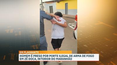 Polícia Militar prende homem por porte ilegal de arma de fogo, em Zé Doca