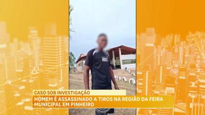 Homem é morto a tiros próximo ao Mercado Municipal de Pinheiro